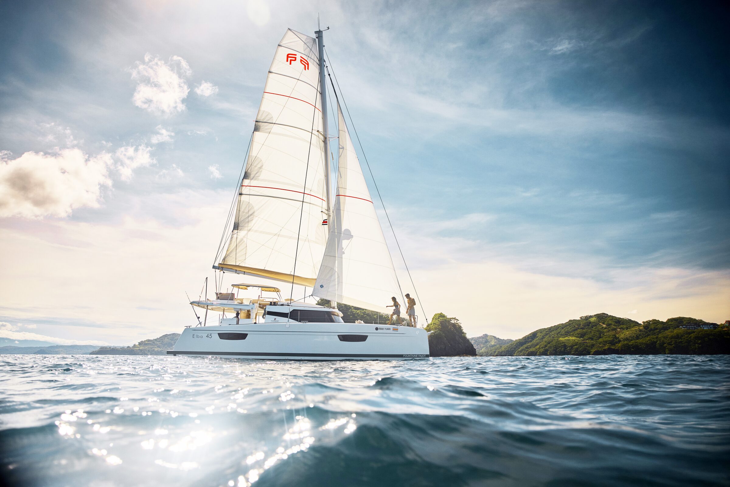 Couple on boat at Waldorf Astoria Costa Rica