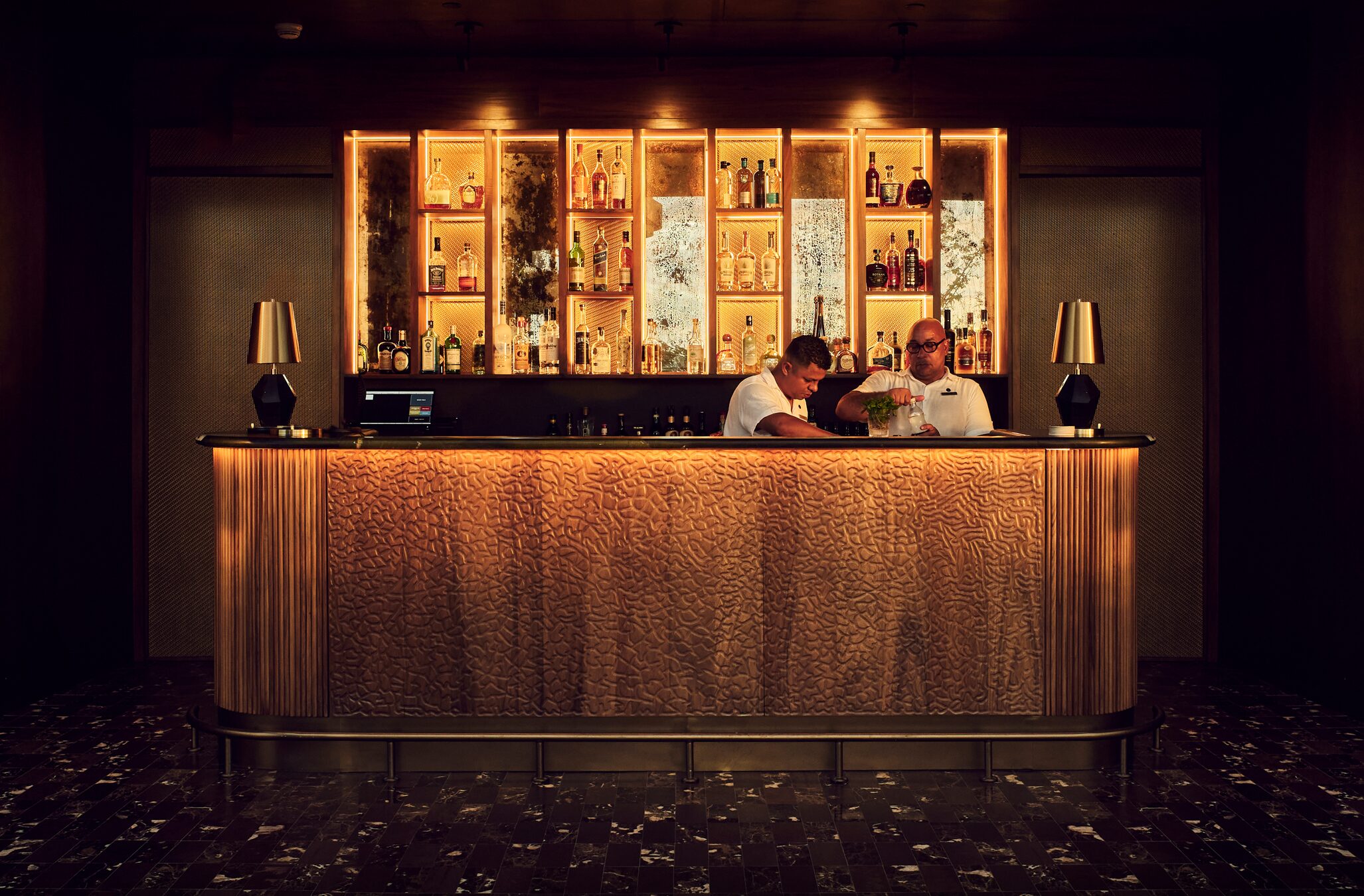 Bar and lounge interior at Waldorf Astoria Costa Rica